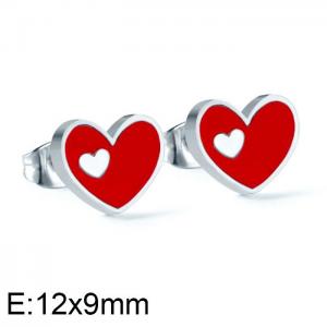 Stainless Steel Earring - KE101637-WGSA