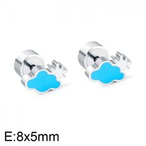 Stainless Steel Earring - KE101647-WGSA