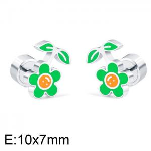 Stainless Steel Earring - KE101648-WGSA