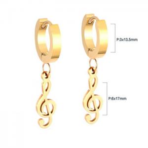 SS Gold-Plating Earring - KE101649-WGSA