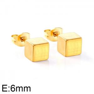 SS Gold-Plating Earring - KE101660-WGSA