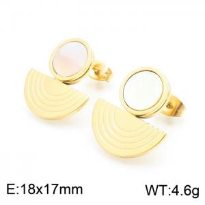SS Gold-Plating Earring - KE101667-KFC