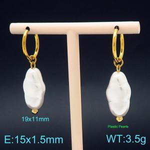 SS Gold-Plating Earring - KE101917-Z