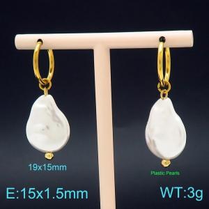 SS Gold-Plating Earring - KE101919-Z