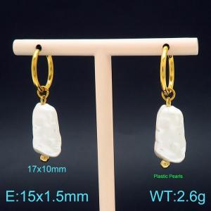 SS Gold-Plating Earring - KE101921-Z