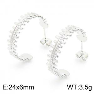 Stainless Steel Earring - KE102238-KFC