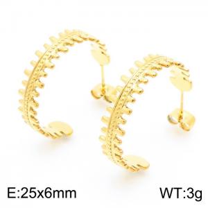 SS Gold-Plating Earring - KE102252-KFC