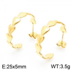 SS Gold-Plating Earring - KE102254-KFC