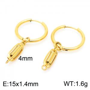 SS Gold-Plating Earring - KE102572-Z