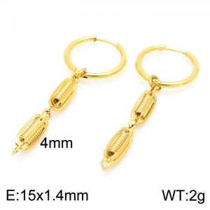 SS Gold-Plating Earring - KE102574-Z