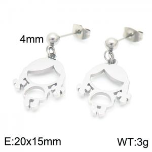 Stainless Steel Earring - KE102576-Z