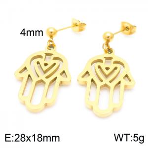 SS Gold-Plating Earring - KE102579-Z