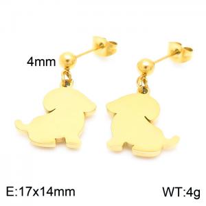 SS Gold-Plating Earring - KE102583-Z