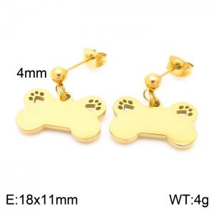 SS Gold-Plating Earring - KE102585-Z