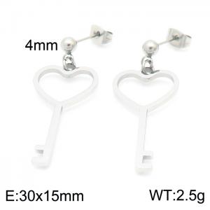 Stainless Steel Earring - KE102586-Z