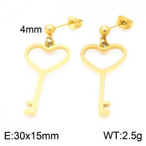 SS Gold-Plating Earring - KE102587-Z