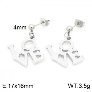 Stainless Steel Earring - KE102590-Z