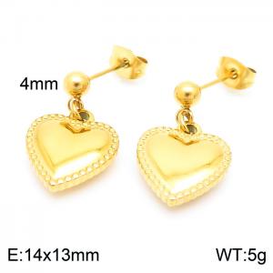 SS Gold-Plating Earring - KE102595-Z