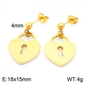 SS Gold-Plating Earring - KE102601-Z