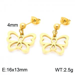 SS Gold-Plating Earring - KE102605-Z