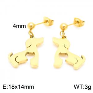 SS Gold-Plating Earring - KE102607-Z