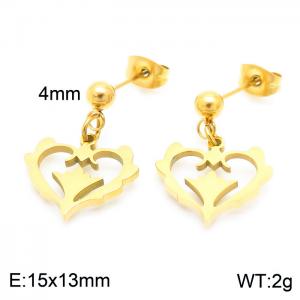 SS Gold-Plating Earring - KE102611-Z