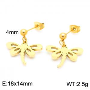 SS Gold-Plating Earring - KE102613-Z