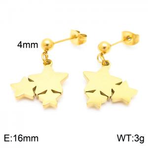 SS Gold-Plating Earring - KE102617-Z