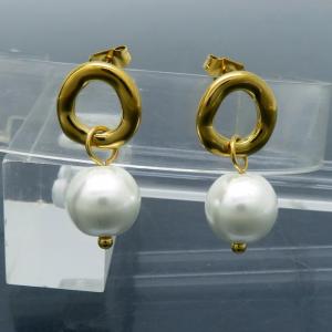 SS Gold-Plating Earring - KE102661-YX