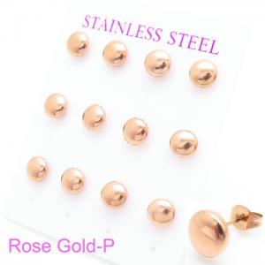 SS Rose Gold-Plating Earring - KE102801-HR