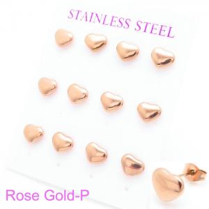 SS Rose Gold-Plating Earring - KE102803-HR