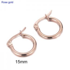 SS Rose Gold-Plating Earring - KE102868-WGJM