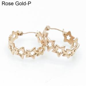 SS Rose Gold-Plating Earring - KE102967-LM