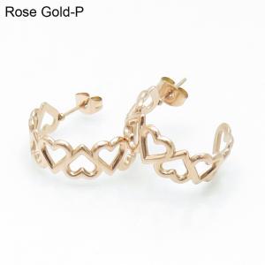 SS Rose Gold-Plating Earring - KE102976-LM