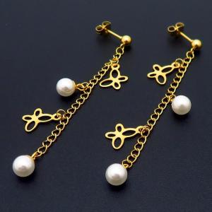 SS Gold-Plating Earring - KE103370-HR