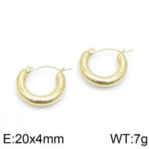 SS Gold-Plating Earring - KE103396-WM