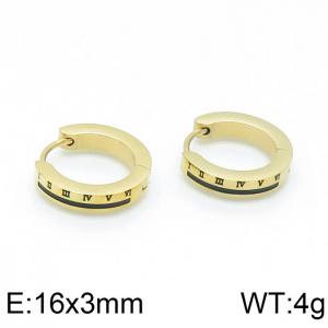 SS Gold-Plating Earring - KE103420-WM