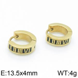 SS Gold-Plating Earring - KE103423-WM