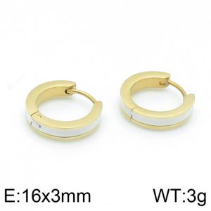 SS Gold-Plating Earring - KE103431-WM