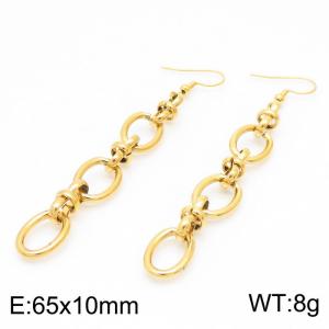 SS Gold-Plating Earring - KE103498-Z