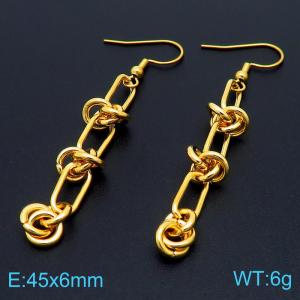 SS Gold-Plating Earring - KE103500-Z