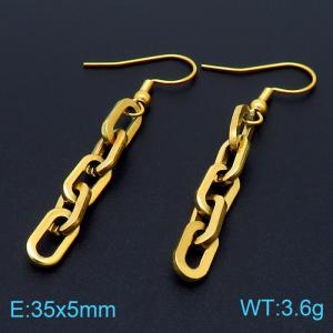 SS Gold-Plating Earring - KE103503-Z