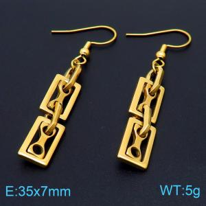 SS Gold-Plating Earring - KE103513-Z