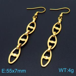 SS Gold-Plating Earring - KE103521-Z