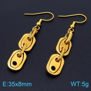 SS Gold-Plating Earring - KE103525-Z