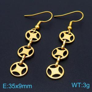 SS Gold-Plating Earring - KE103527-Z