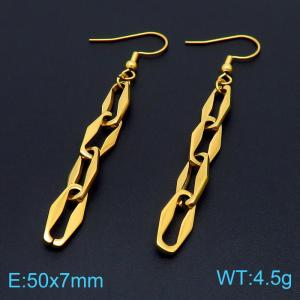 SS Gold-Plating Earring - KE103531-Z