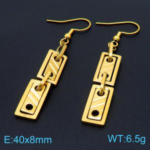 SS Gold-Plating Earring - KE103533-Z