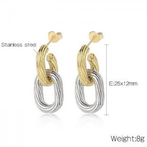 Stainless Steel Earring - KE103534-WGXL