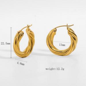 SS Gold-Plating Earring - KE103540-WGJD